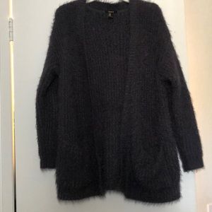 Black glittery fluffy jacket